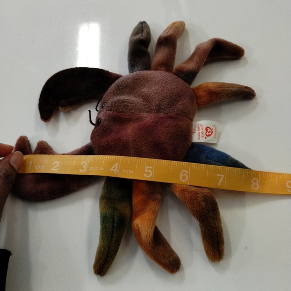 ✓Ty Beanie Babies Claude The Tye Dye Crab 1996 - Picture 10 of 10